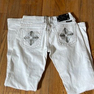 White Miss Me Jeans size 27 bootcut